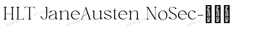 HLT JaneAusten NoSec字体转换